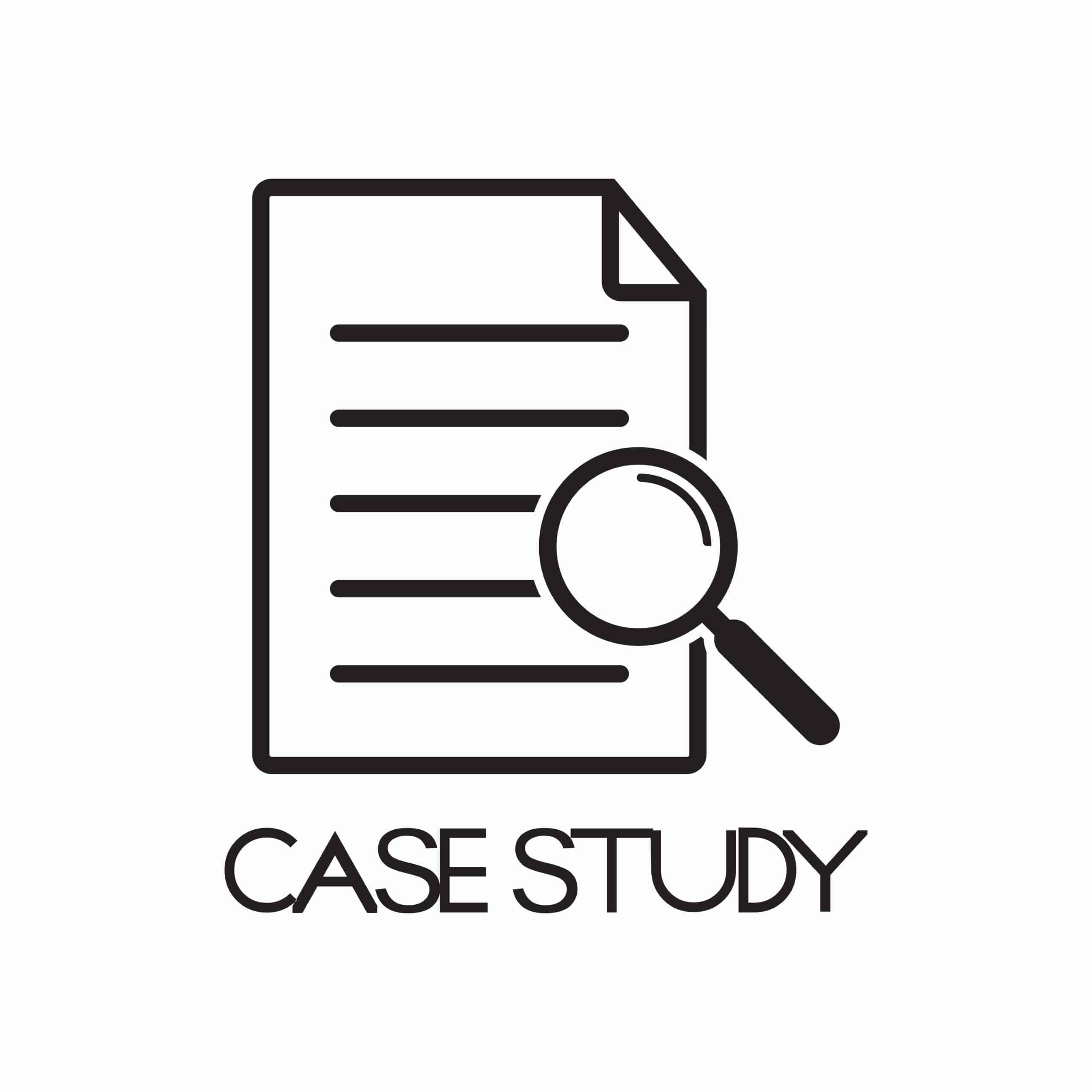 case study icon , document icon