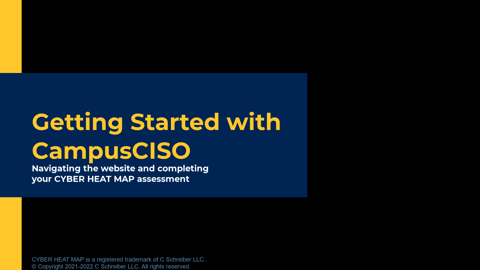 Getting Started with CampusCISO - video title screenshot