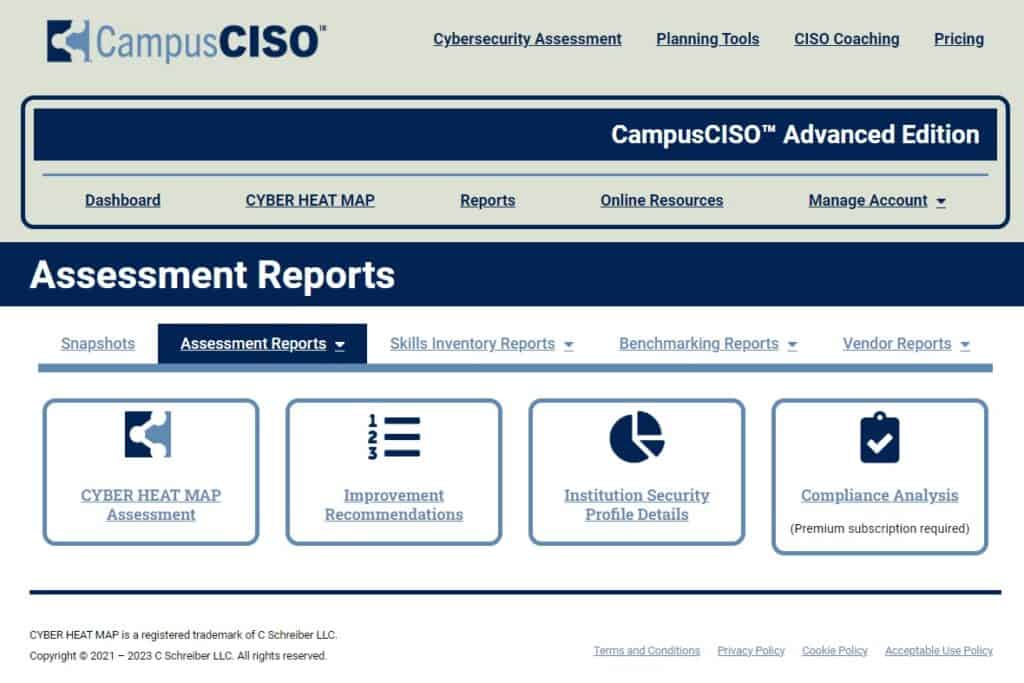 Screenshot - Assessment Reports