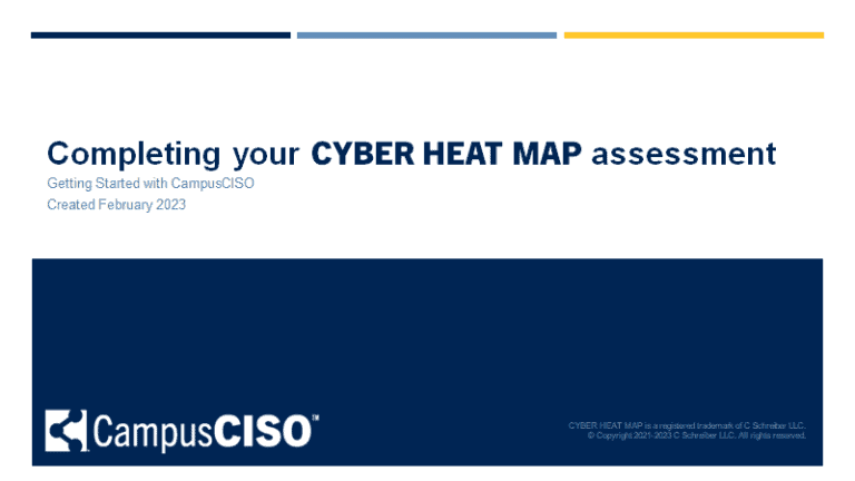 Screenshot - Getting Started - Completing your CYBER HEAT MAP assessment