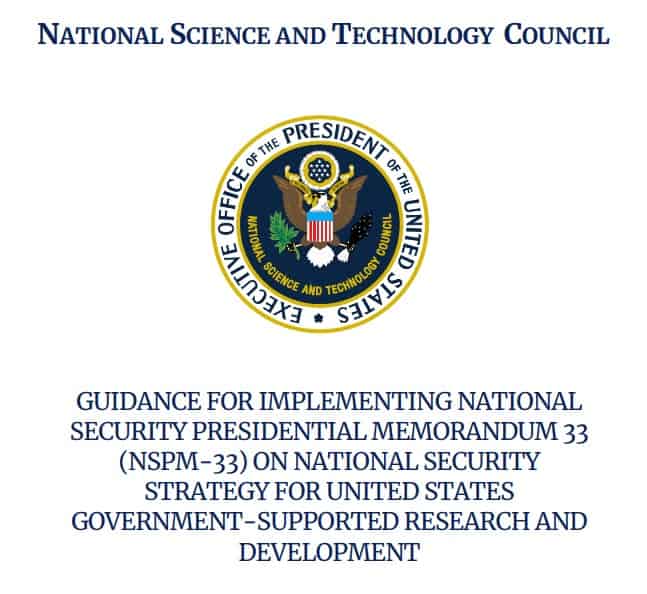 Screenshot - NSPM-33 Report Cover